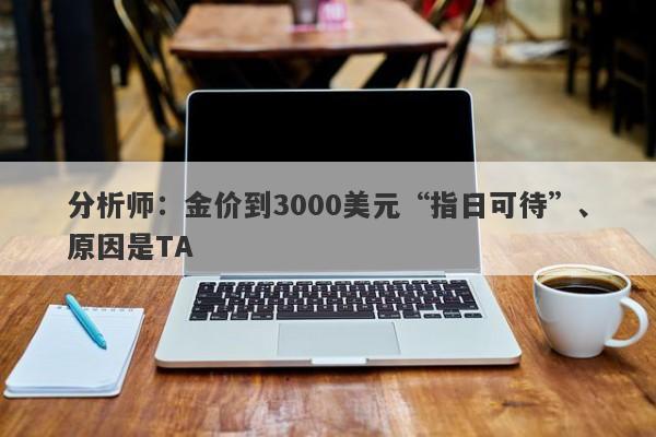 分析师：金价到3000美元“指日可待”、原因是TA