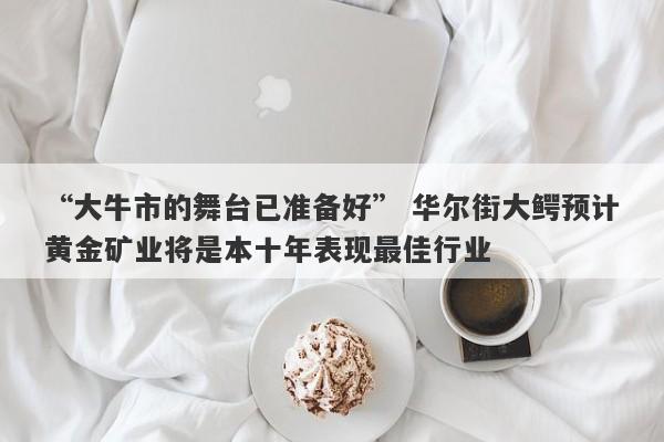 “大牛市的舞台已准备好” 华尔街大鳄预计黄金矿业将是本十年表现最佳行业