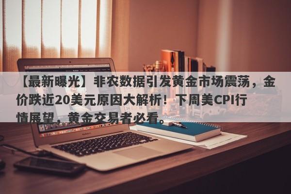 【最新曝光】非农数据引发黄金市场震荡，金价跌近20美元原因大解析！下周美CPI行情展望，黄金交易者必看。