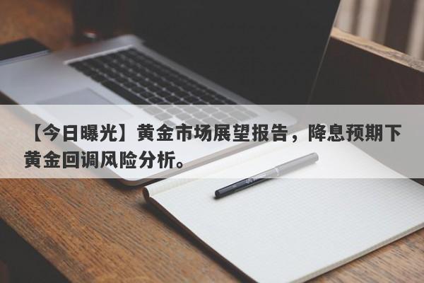 【今日曝光】黄金市场展望报告，降息预期下黄金回调风险分析。