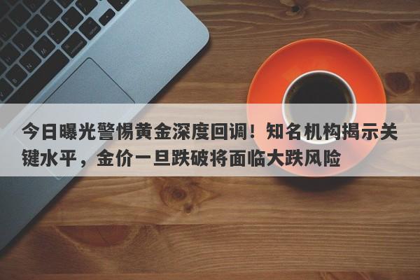 今日曝光警惕黄金深度回调！知名机构揭示关键水平，金价一旦跌破将面临大跌风险