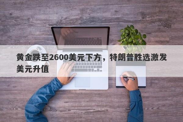 黄金跌至2600美元下方，特朗普胜选激发美元升值