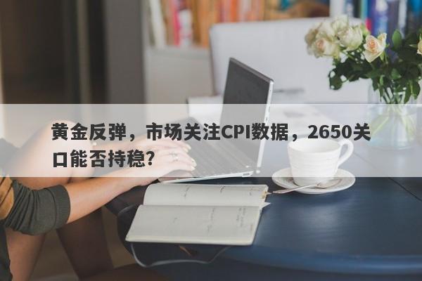 黄金反弹，市场关注CPI数据，2650关口能否持稳？