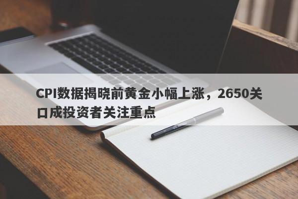 CPI数据揭晓前黄金小幅上涨，2650关口成投资者关注重点