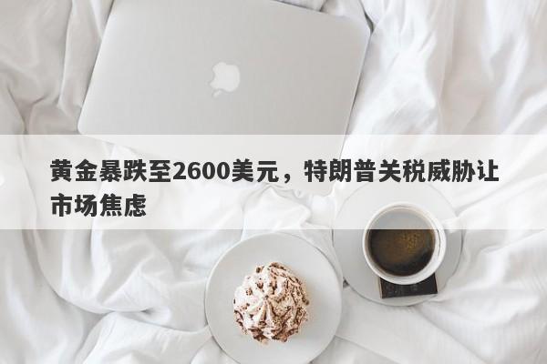 黄金暴跌至2600美元，特朗普关税威胁让市场焦虑