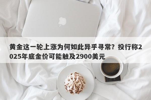 黄金这一轮上涨为何如此异乎寻常？投行称2025年底金价可能触及2900美元