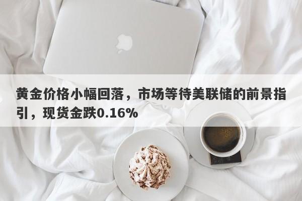 黄金价格小幅回落，市场等待美联储的前景指引，现货金跌0.16%