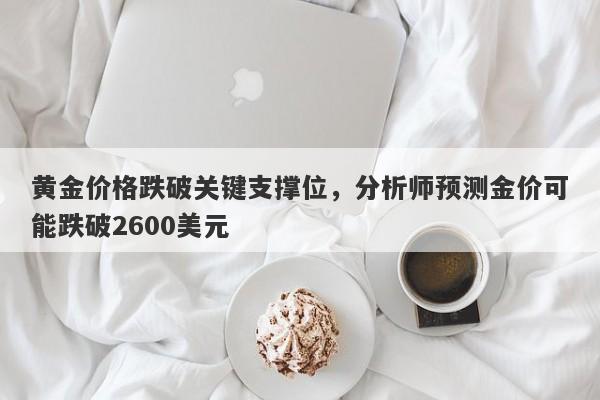 黄金价格跌破关键支撑位，分析师预测金价可能跌破2600美元