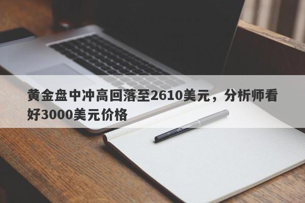 黄金盘中冲高回落至2610美元，分析师看好3000美元价格