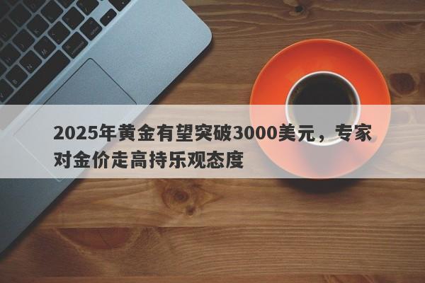 2025年黄金有望突破3000美元，专家对金价走高持乐观态度