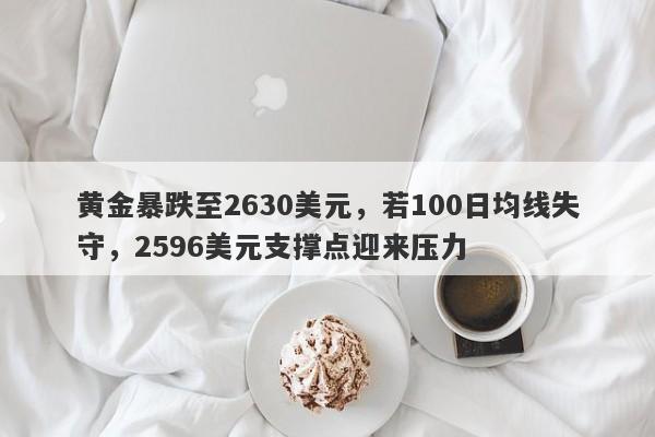 黄金暴跌至2630美元，若100日均线失守，2596美元支撑点迎来压力