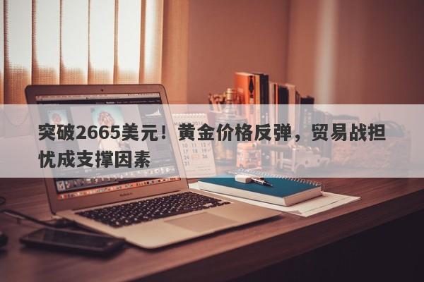 突破2665美元！黄金价格反弹，贸易战担忧成支撑因素