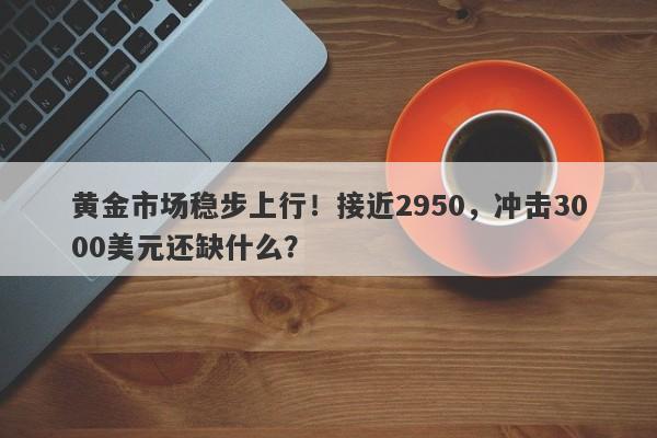 黄金市场稳步上行！接近2950，冲击3000美元还缺什么？