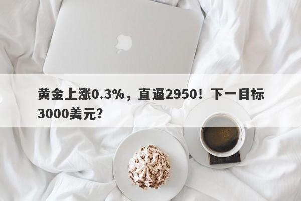 黄金上涨0.3%，直逼2950！下一目标3000美元？