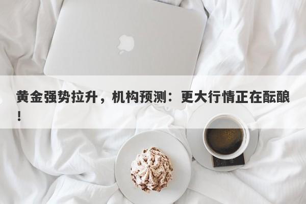 黄金强势拉升，机构预测：更大行情正在酝酿！