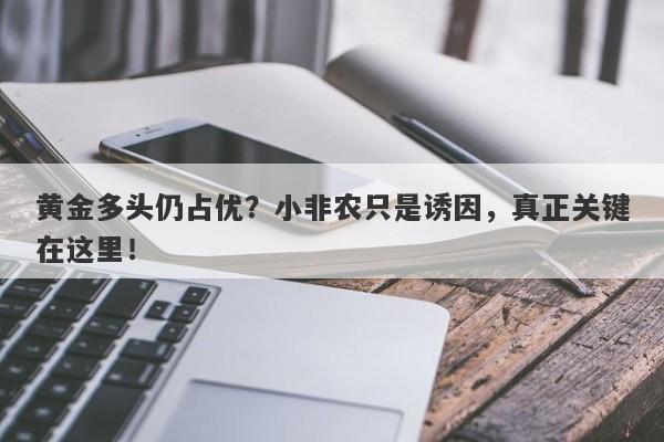 黄金多头仍占优？小非农只是诱因，真正关键在这里！